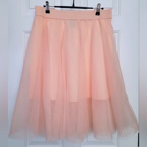 rue21 Tulle A-line Skirt - Peach Pink - Size L